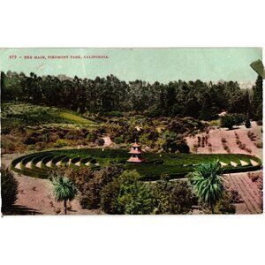 Vintage Postcard The Maze Piedmont Park California